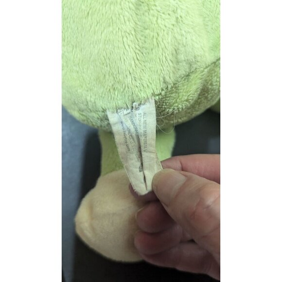 KellyToy Stuffed Frog Plush Toy With Embroidered Flowers - Picture 6 of 8